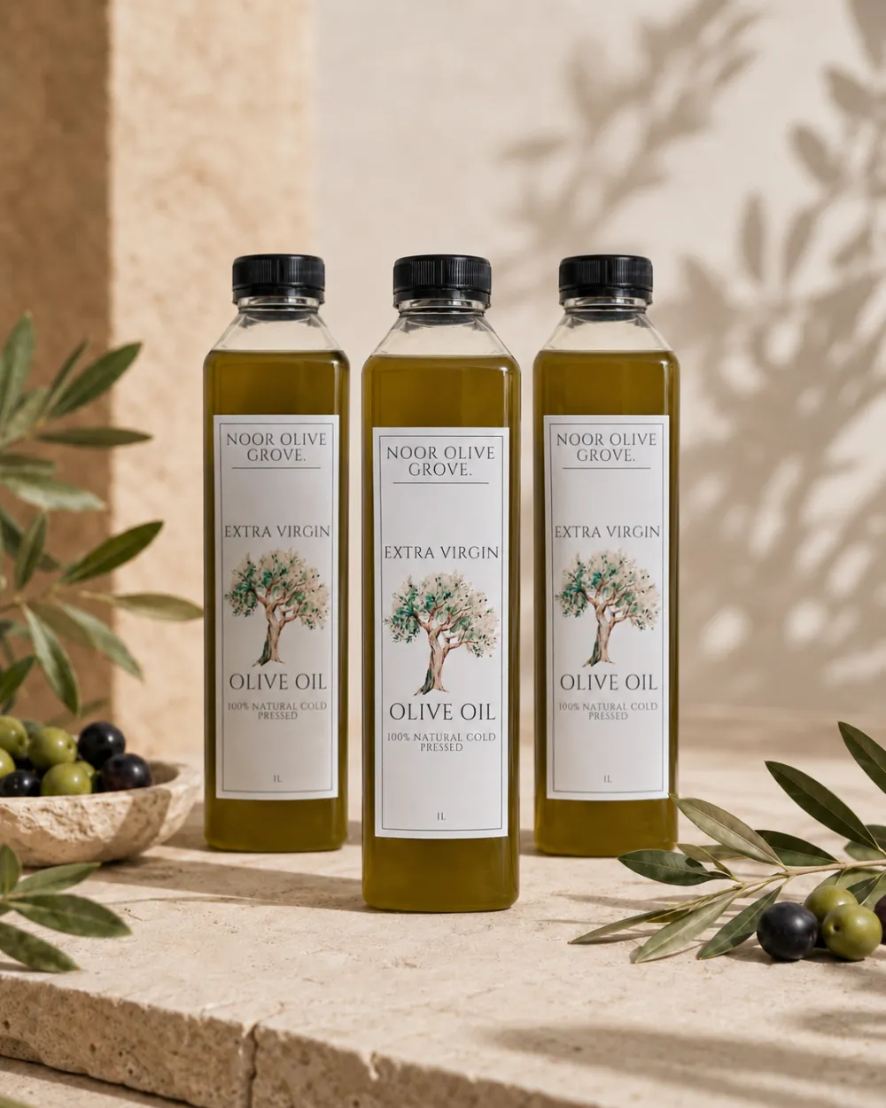 Golden Pantry, three 1 litre bottles